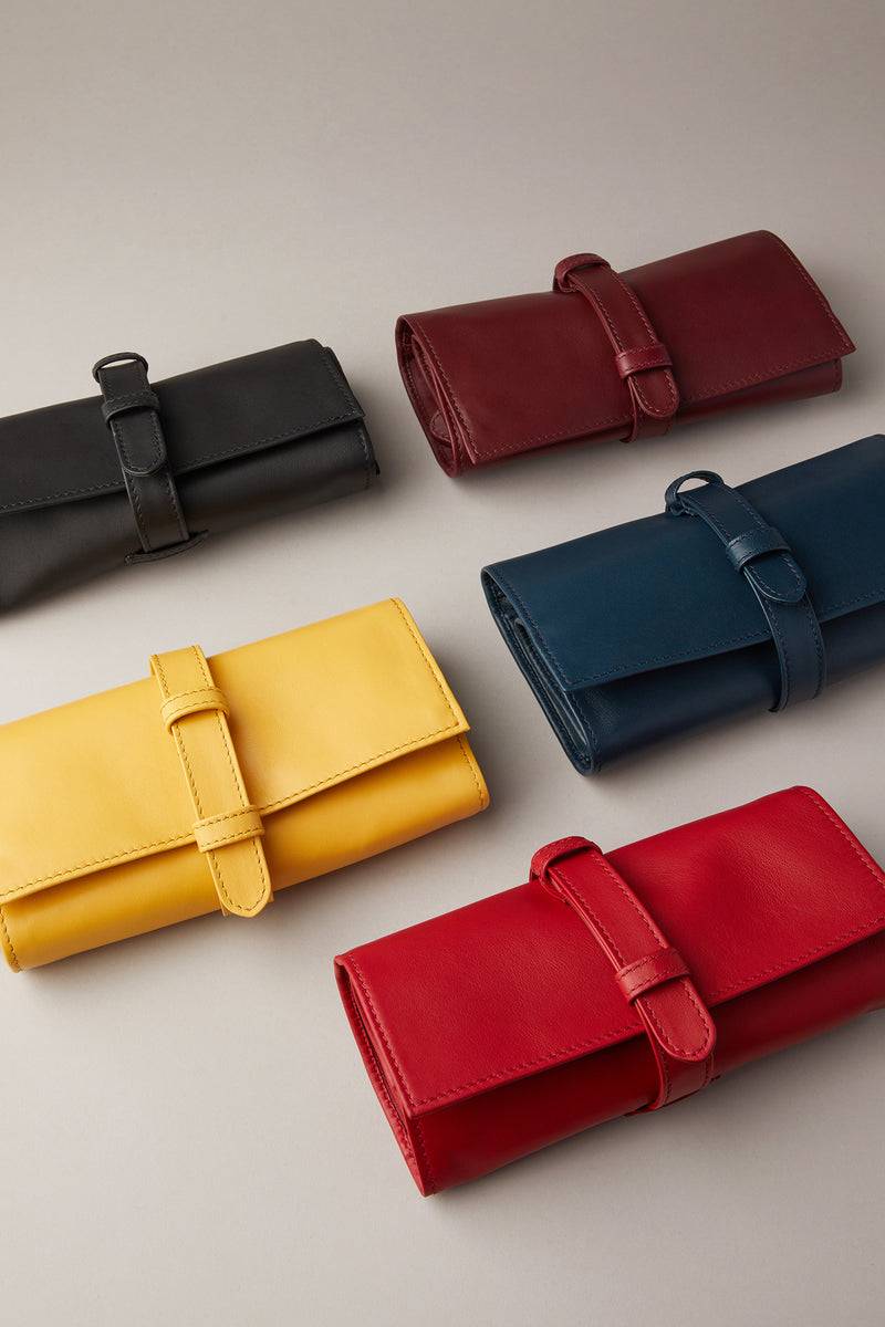 Lorenzi Milano Porta Gioie Da Donna Grande In Nappa