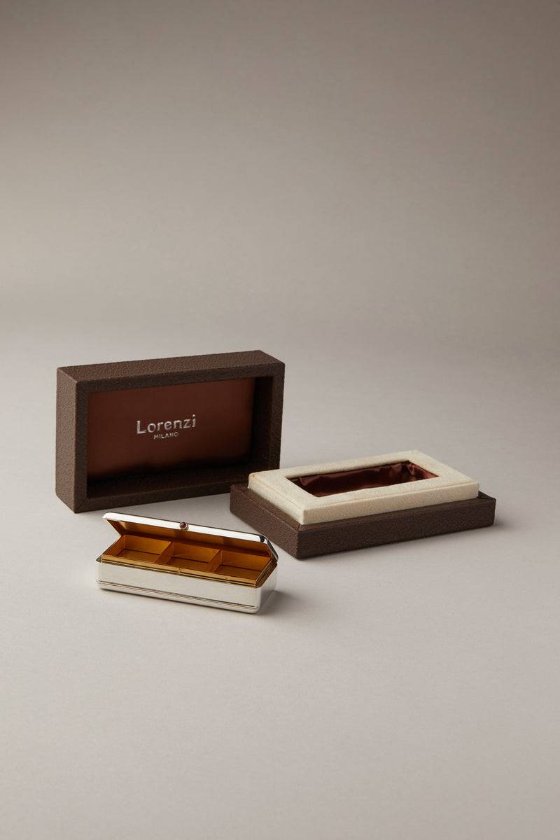 Lorenzi Milano Porta Pillole Settimanale In Argento