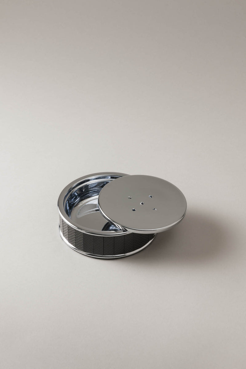 Lorenzi Milano Porta Saponetta Da Toilette In Carbonio