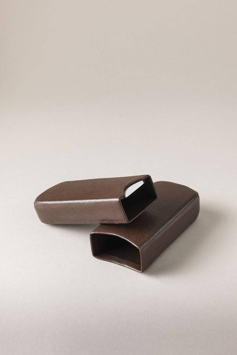 Lorenzi Milano Porta sigari per due 'Robusto' in Saffiano