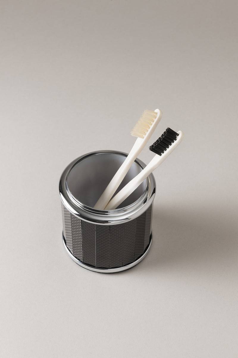 Lorenzi Milano Porta Spazzolini Da Denti In Carbonio