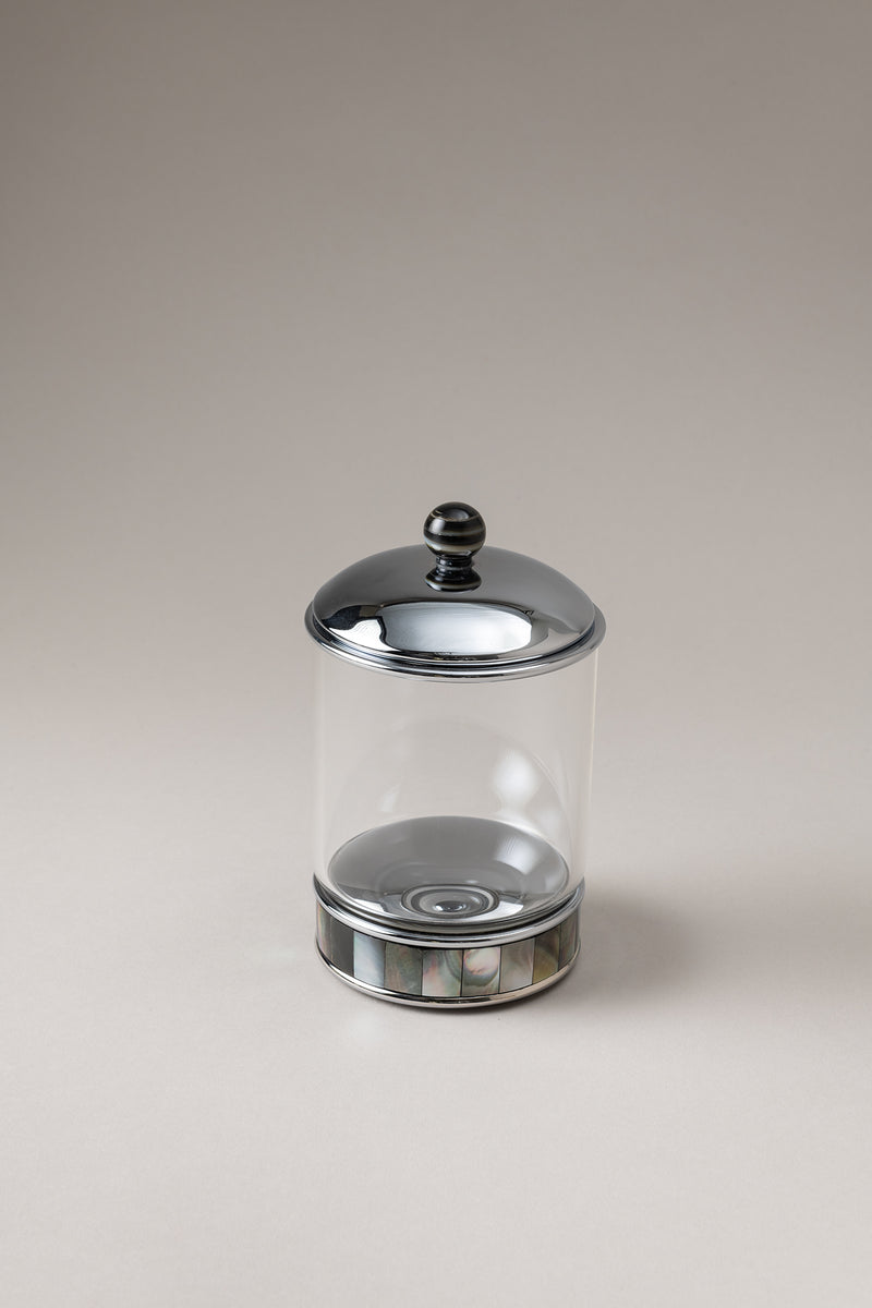 Lorenzi Milano Porta Stick Cilindro Vetro In Madreperla