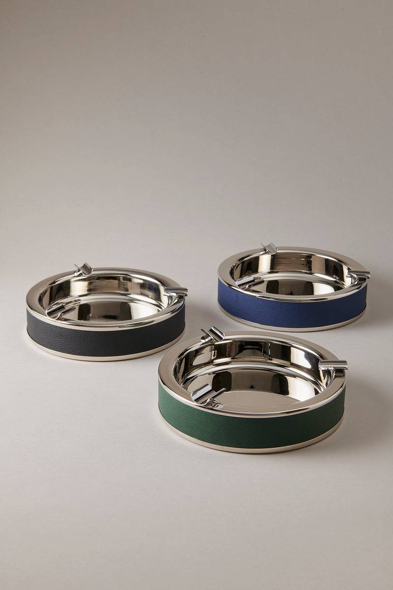 Lorenzi Milano Posacenere Da Sigari In Vitello Nautico