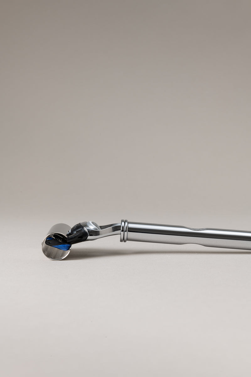 Lorenzi Milano Rasoio Fusion Rotante Grande In Ottone Cromato