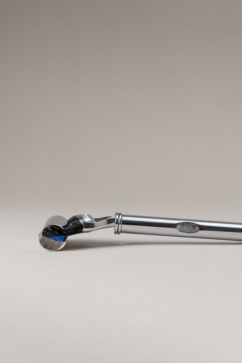 Lorenzi Milano Rasoio Fusion Rotante Grande In Ottone Cromato