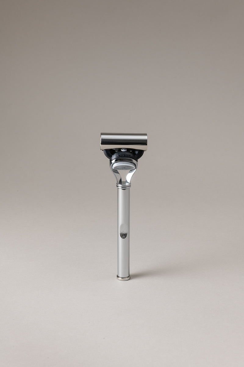 Lorenzi Milano Rasoio Fusion rotante grande in Ottone cromato