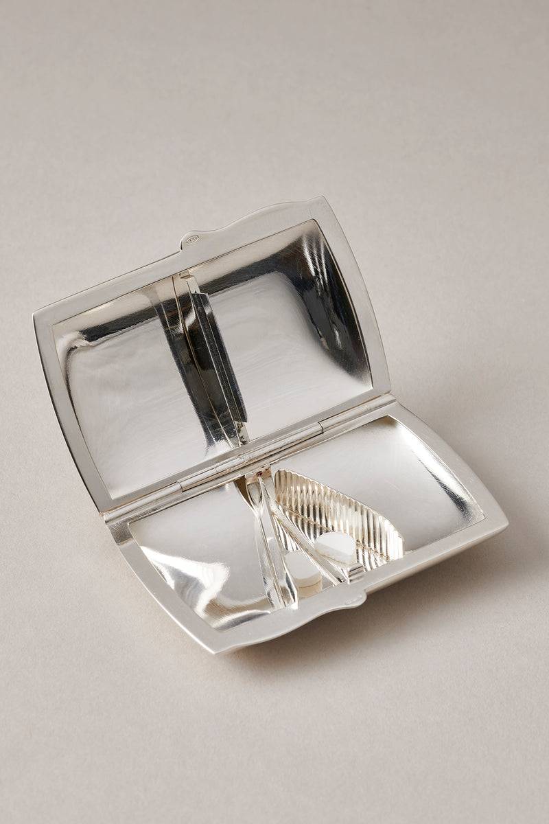 Lorenzi Milano Scatoletta Porta Pillole Con Lama In Argento