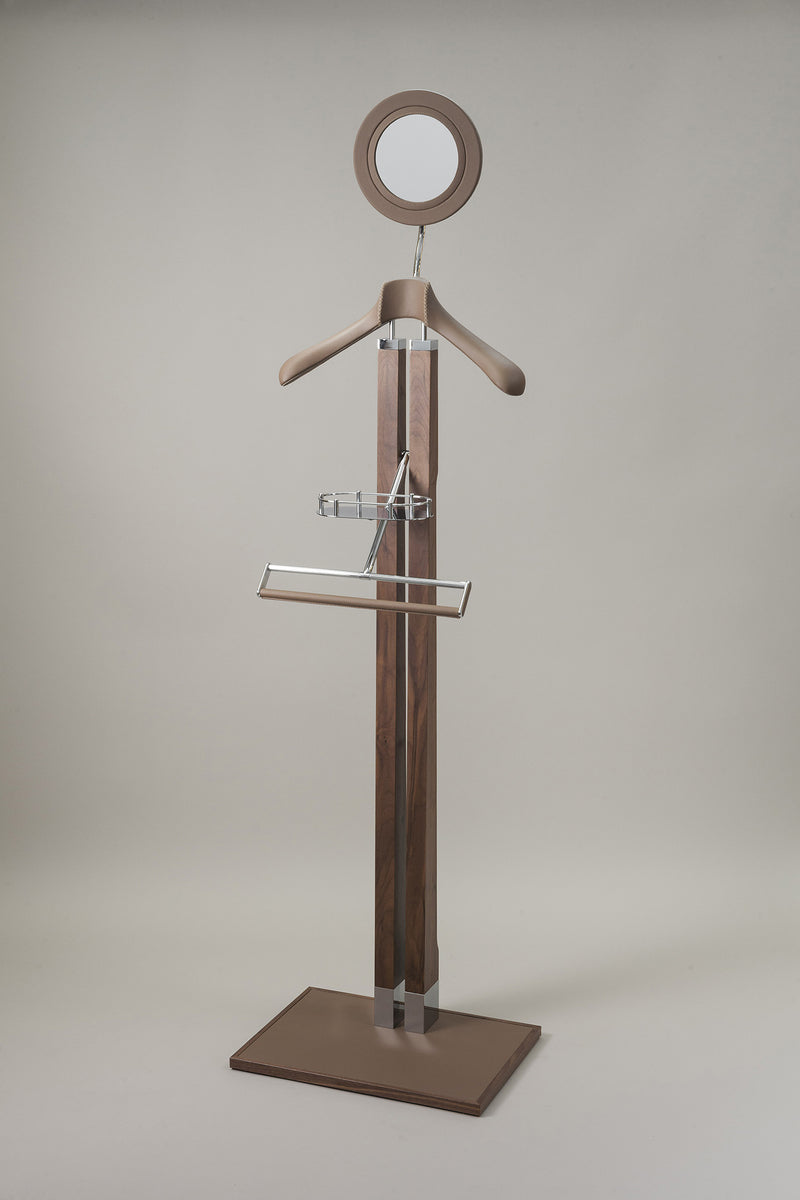 Lorenzi Milano Servo muto da bagno con specchio in Legno