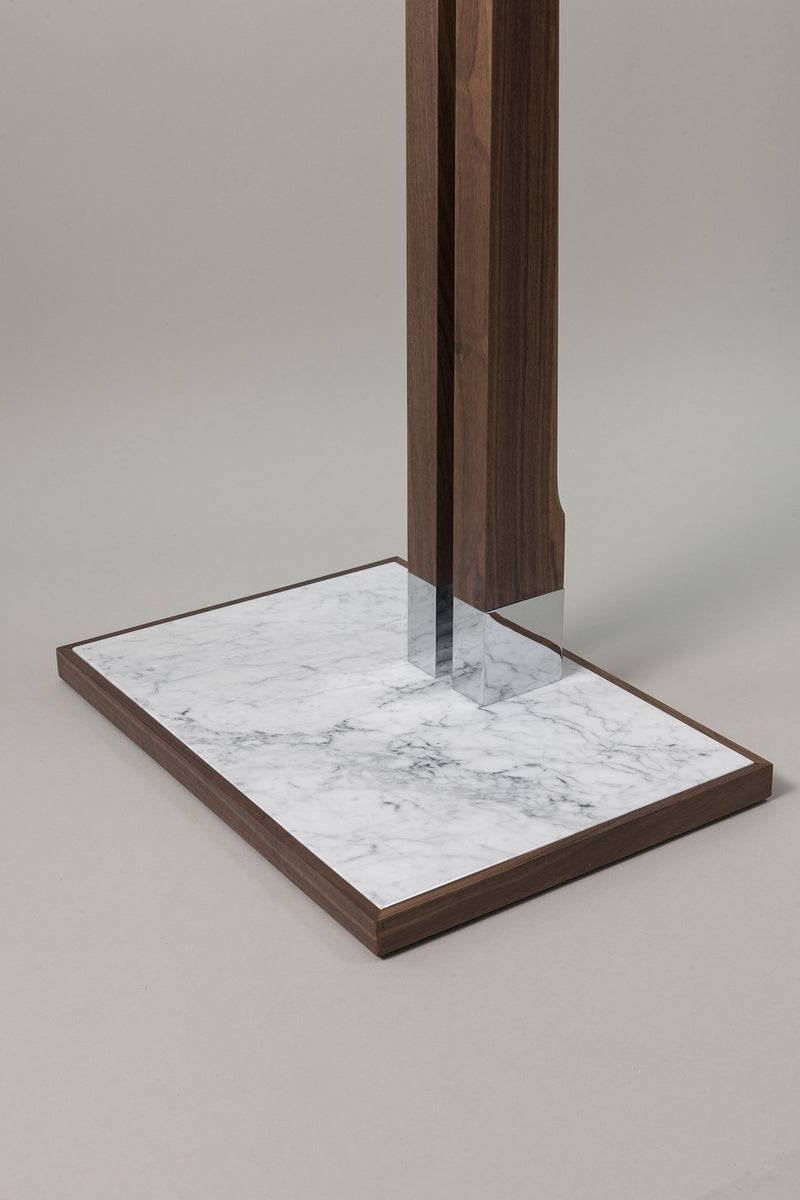 Lorenzi Milano Servo Muto Da Bagno Con Specchio In Marmo Bianco Carrara