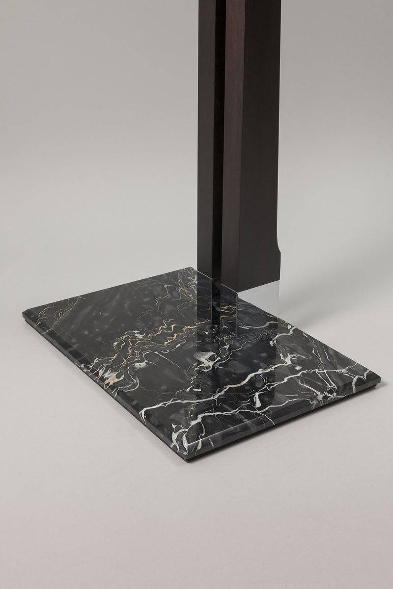 Lorenzi Milano Servo Muto Da Bagno Con Specchio In Marmo Portoro