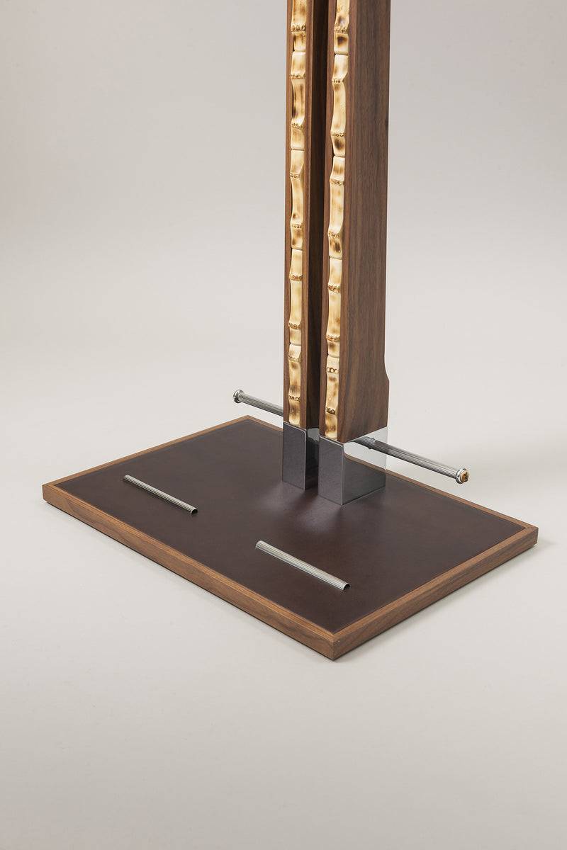 Lorenzi Milano Servo Muto Da Guardaroba Con Inserti In Bambù