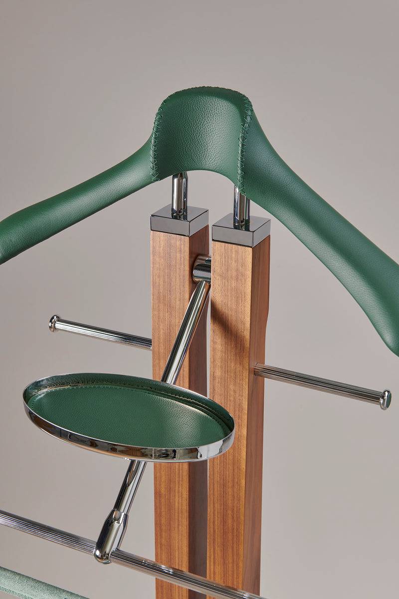 Lorenzi Milano Servo Muto Da Guardaroba Liscio In Legno