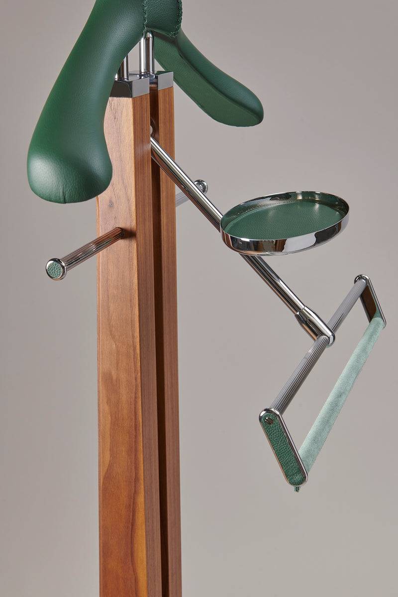 Lorenzi Milano Servo Muto Da Guardaroba Liscio In Legno