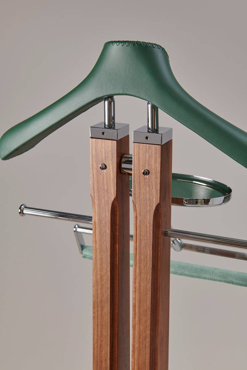 Lorenzi Milano Servo Muto Da Guardaroba Liscio In Legno