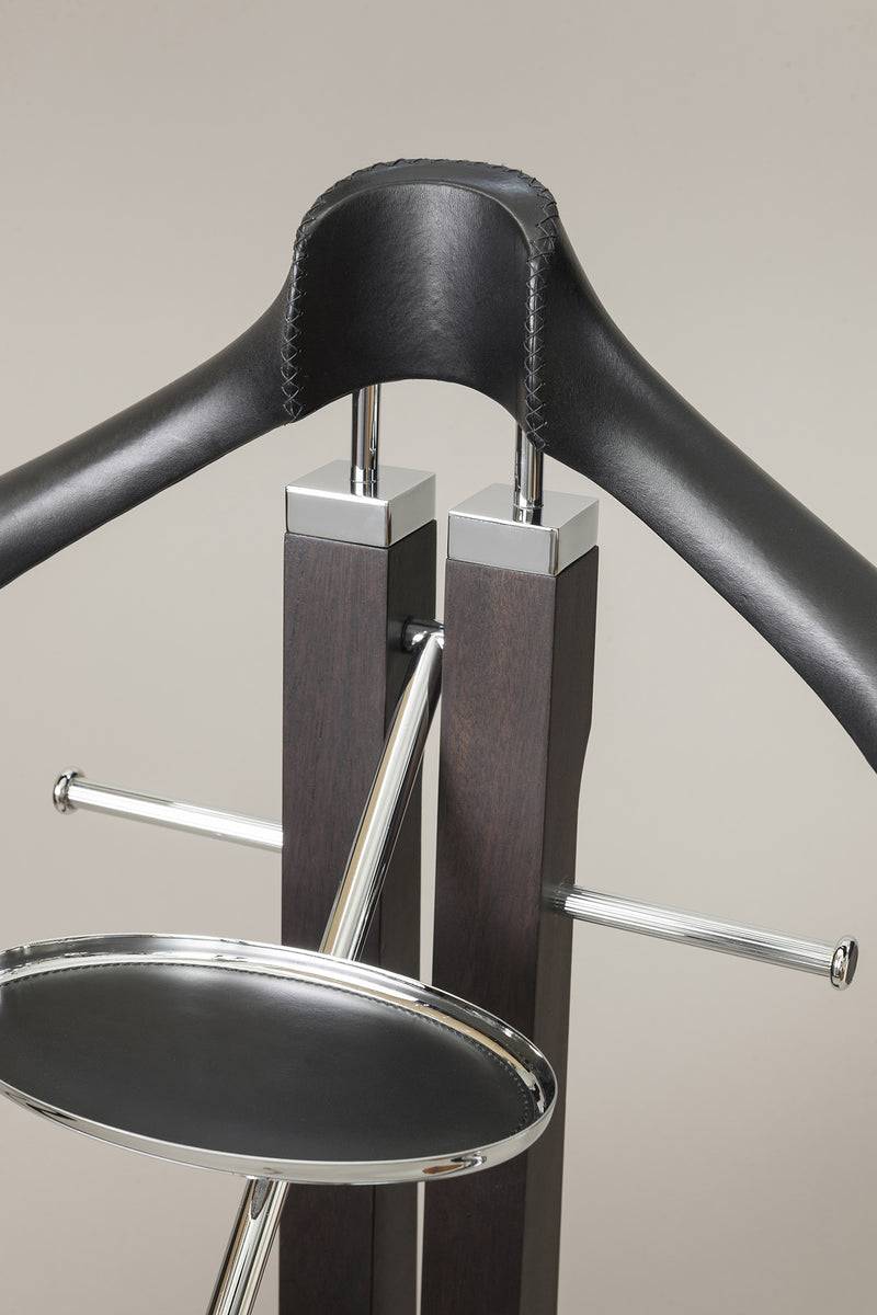 Lorenzi Milano Servo Muto Da Guardaroba Liscio In Legno