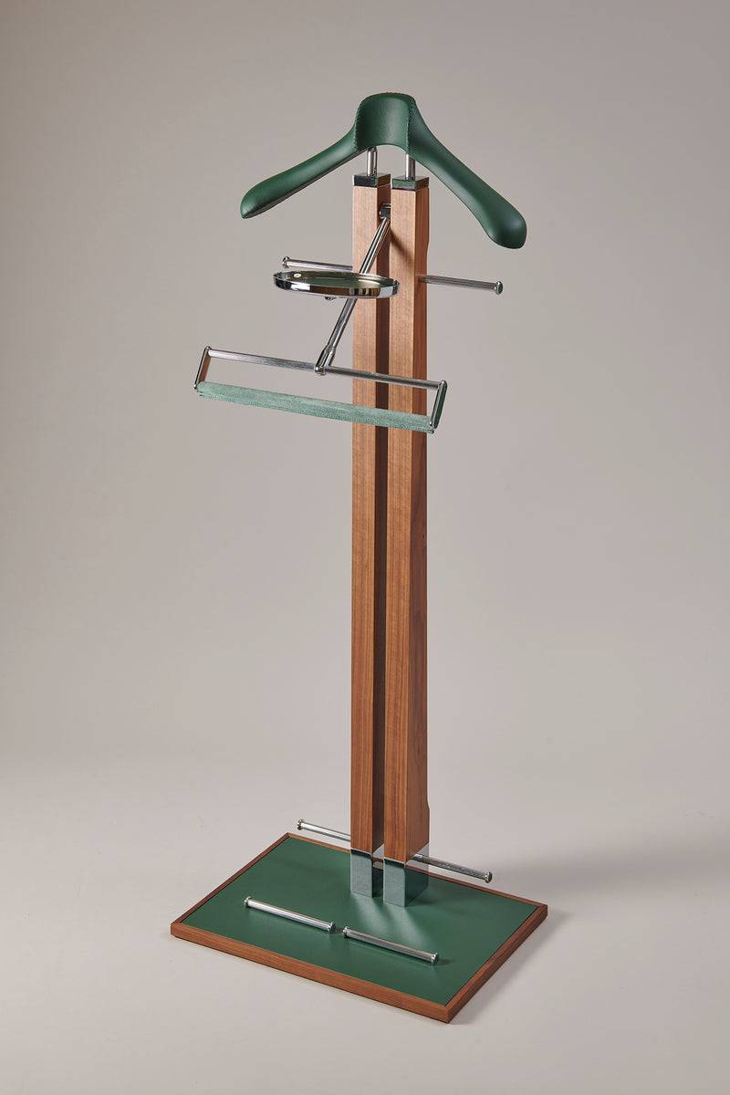 Lorenzi Milano Servo muto da guardaroba liscio in Legno