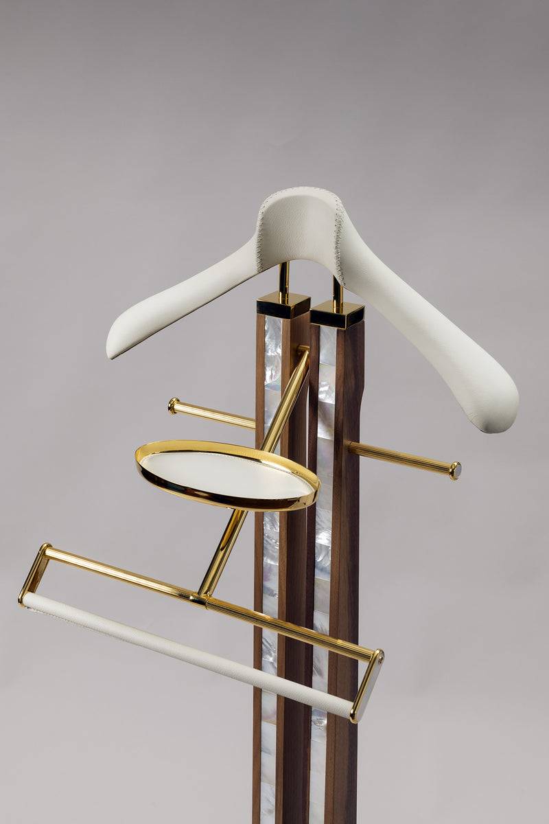 Lorenzi Milano Servomuto Da Guardaroba (dorato) In Madreperla