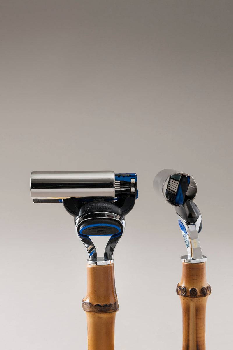 Lorenzi Milano Set Barba Toilette Con Campana In Bambù