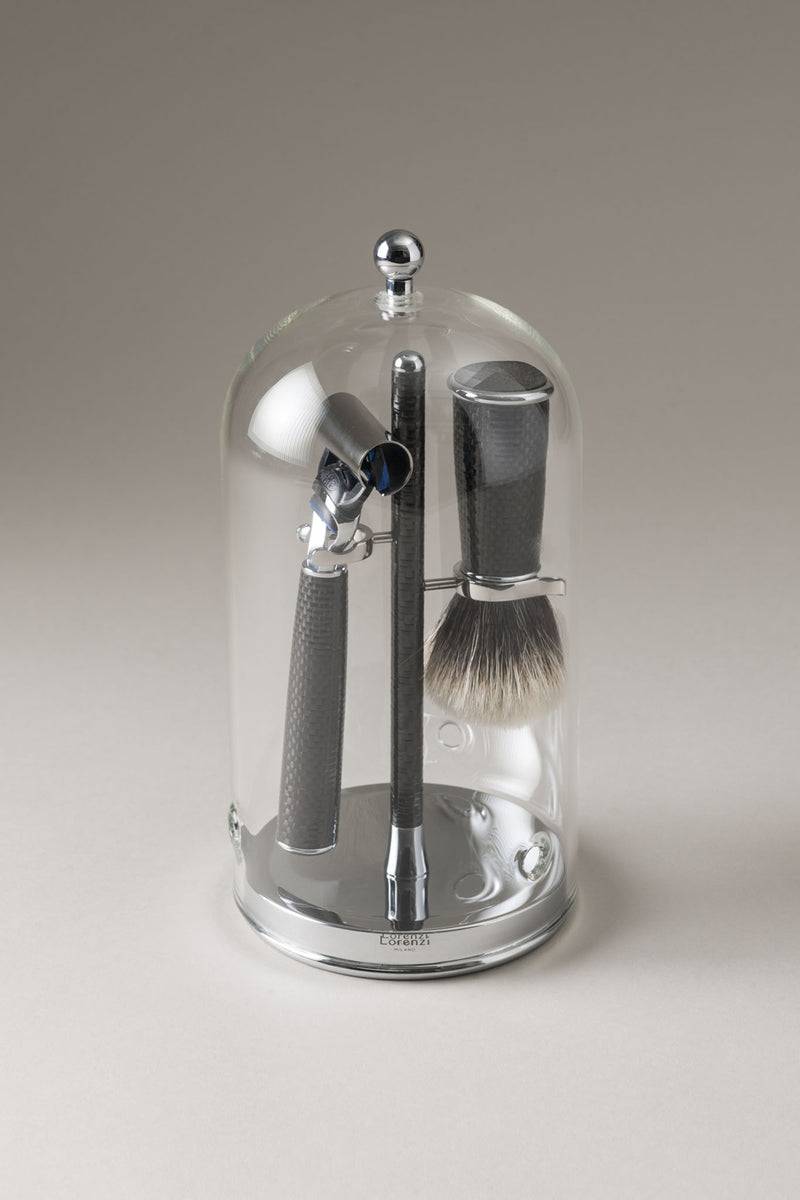 Lorenzi Milano Set barba toilette con campana in Carbonio