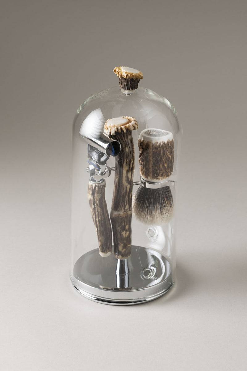 Lorenzi Milano Set barba toilette con campana in Cervo (palco)