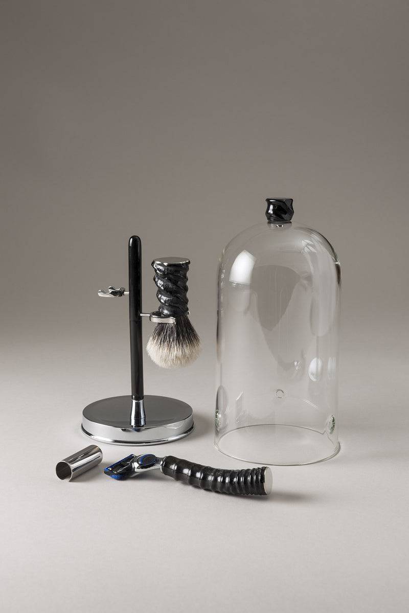 Lorenzi Milano Set Barba Toilette Con Campana In Springbok