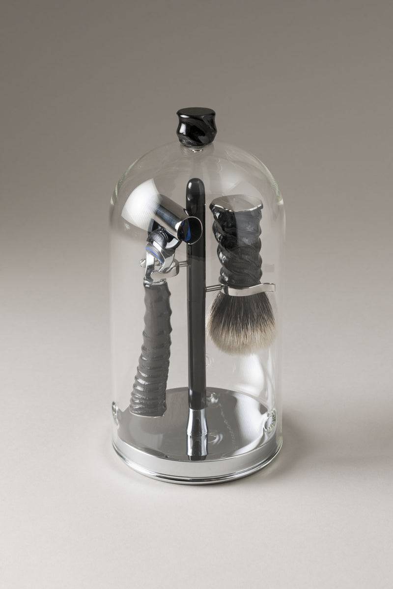 Lorenzi Milano Set barba toilette con campana in Springbok