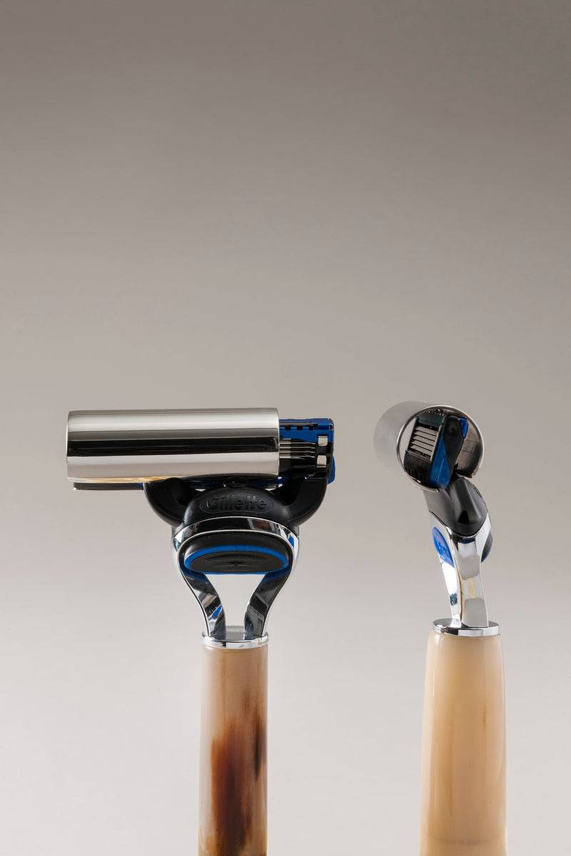 Lorenzi Milano Set Barba Toilette Con Campana In Zebu