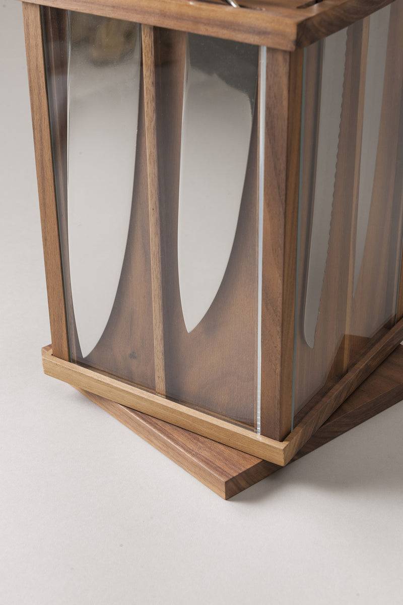 Lorenzi Milano Set Coltelli Da Cucina In Cervo (palco)