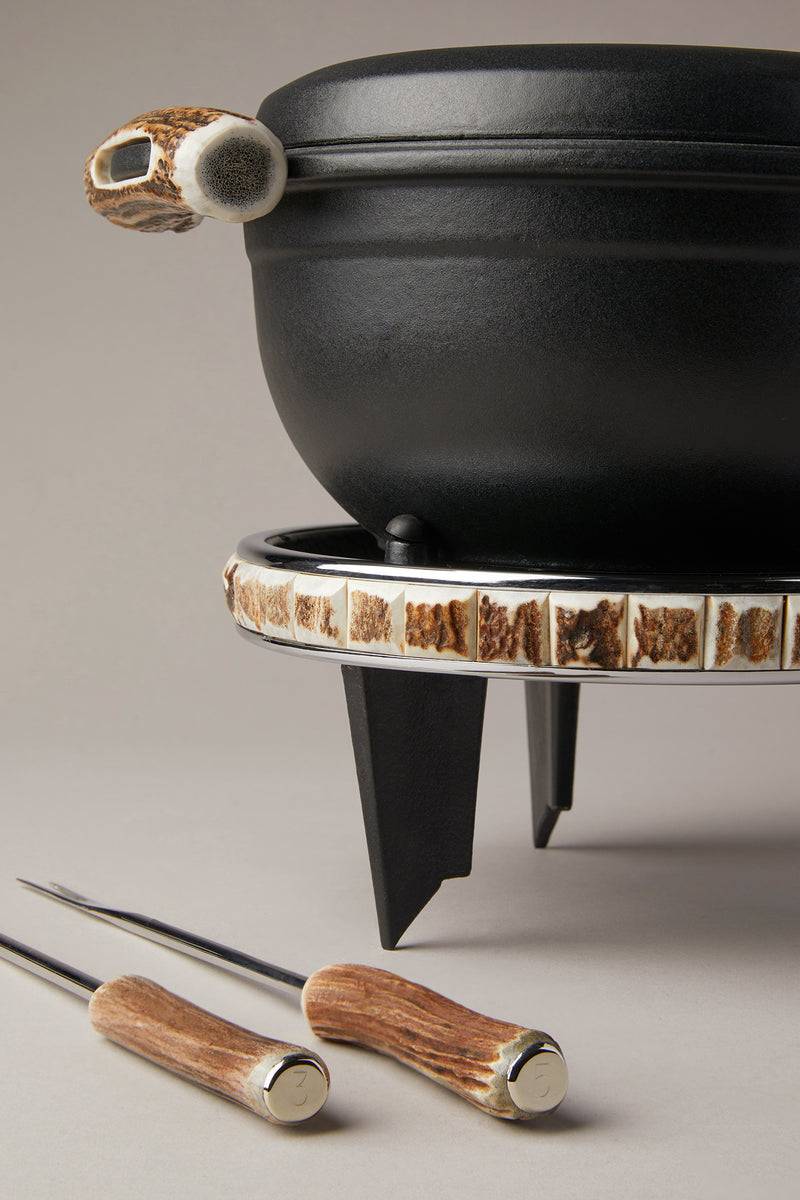 Lorenzi Milano Set Fonduta Bourguignonne In Cervo (palco)