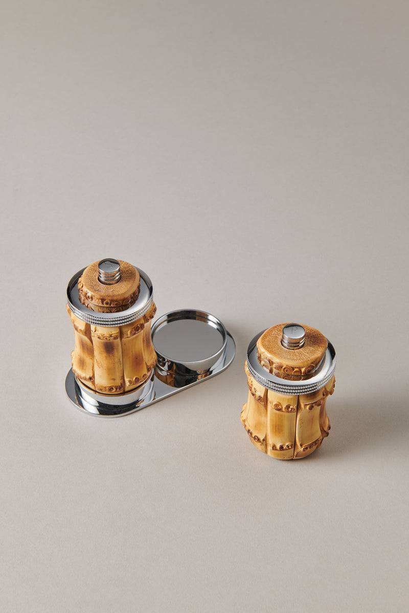 Lorenzi Milano Set Macina Sale E Pepe Mignon In Bambù