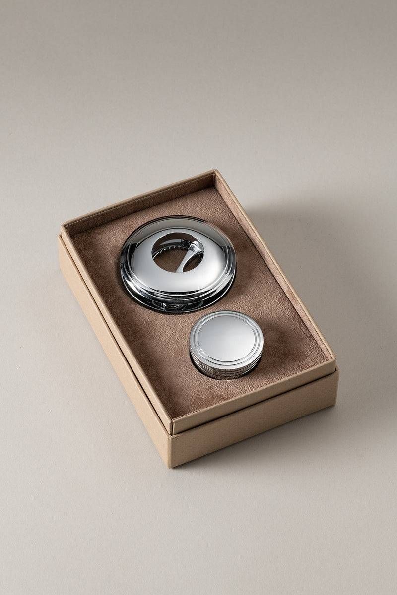 Lorenzi Milano Set pinza e tappo Champagne in Ottone cromato