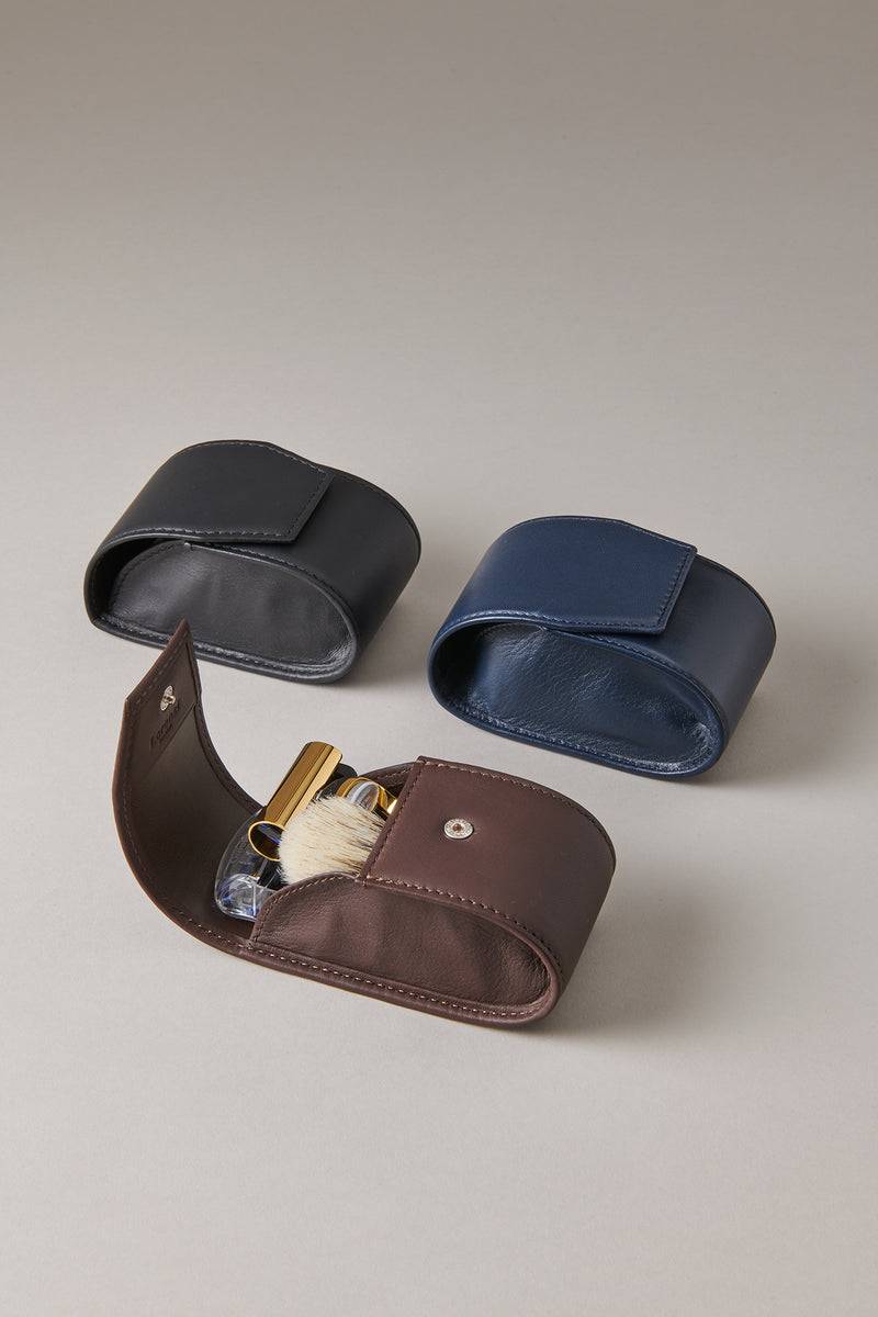 Lorenzi Milano Set Rasoio Pennello Barba Viaggio In Dorato