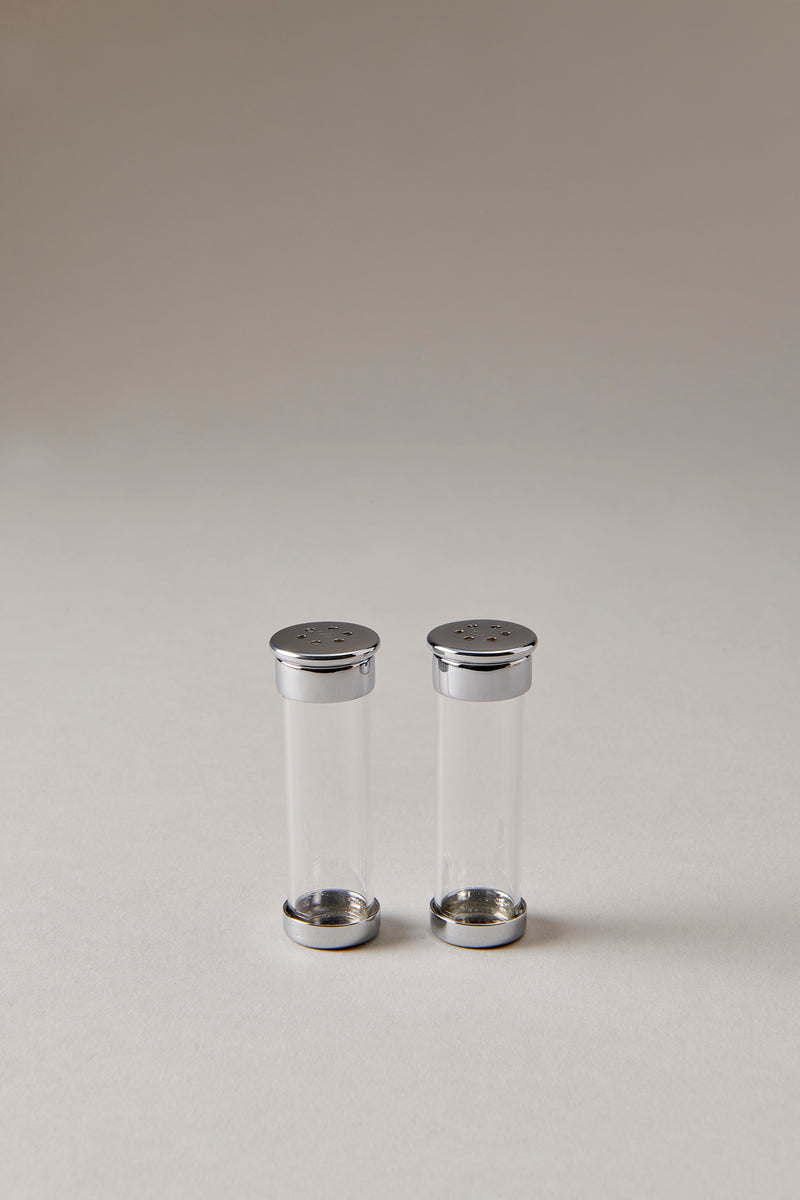 Lorenzi Milano Set spargi sale e pepe in Ottone cromato