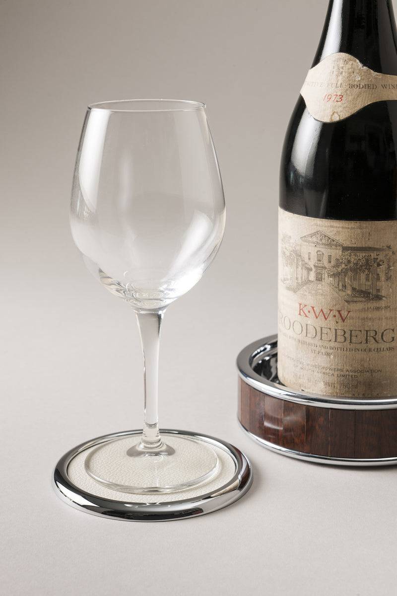 Lorenzi Milano Sottobottiglia Con Sottobicchieri In Legno