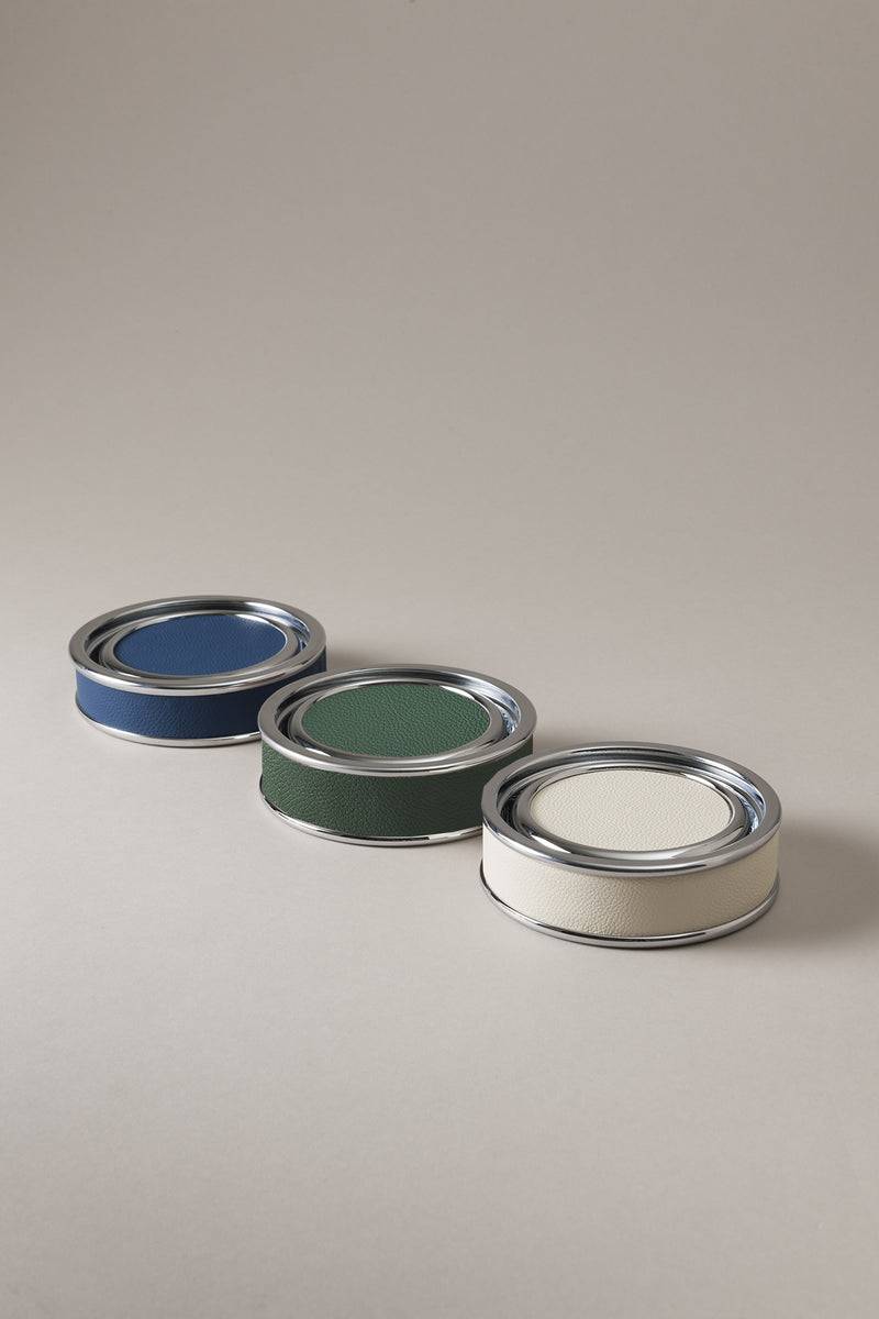 Lorenzi Milano Sottobottiglia Con Sottobicchieri In Vitello Nautico