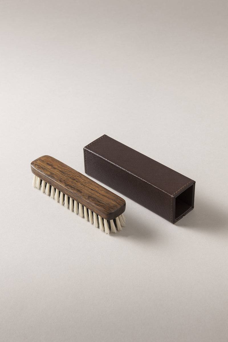 Lorenzi Milano Spazzola abiti Cachemire con custodia in Ovangkol