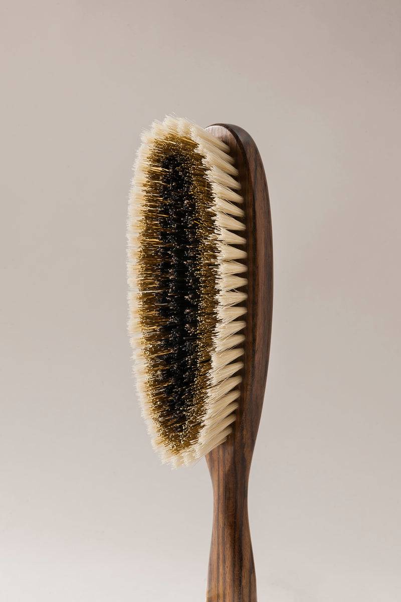 Lorenzi Milano Spazzola Per Abiti Scamosciati In Ovangkol