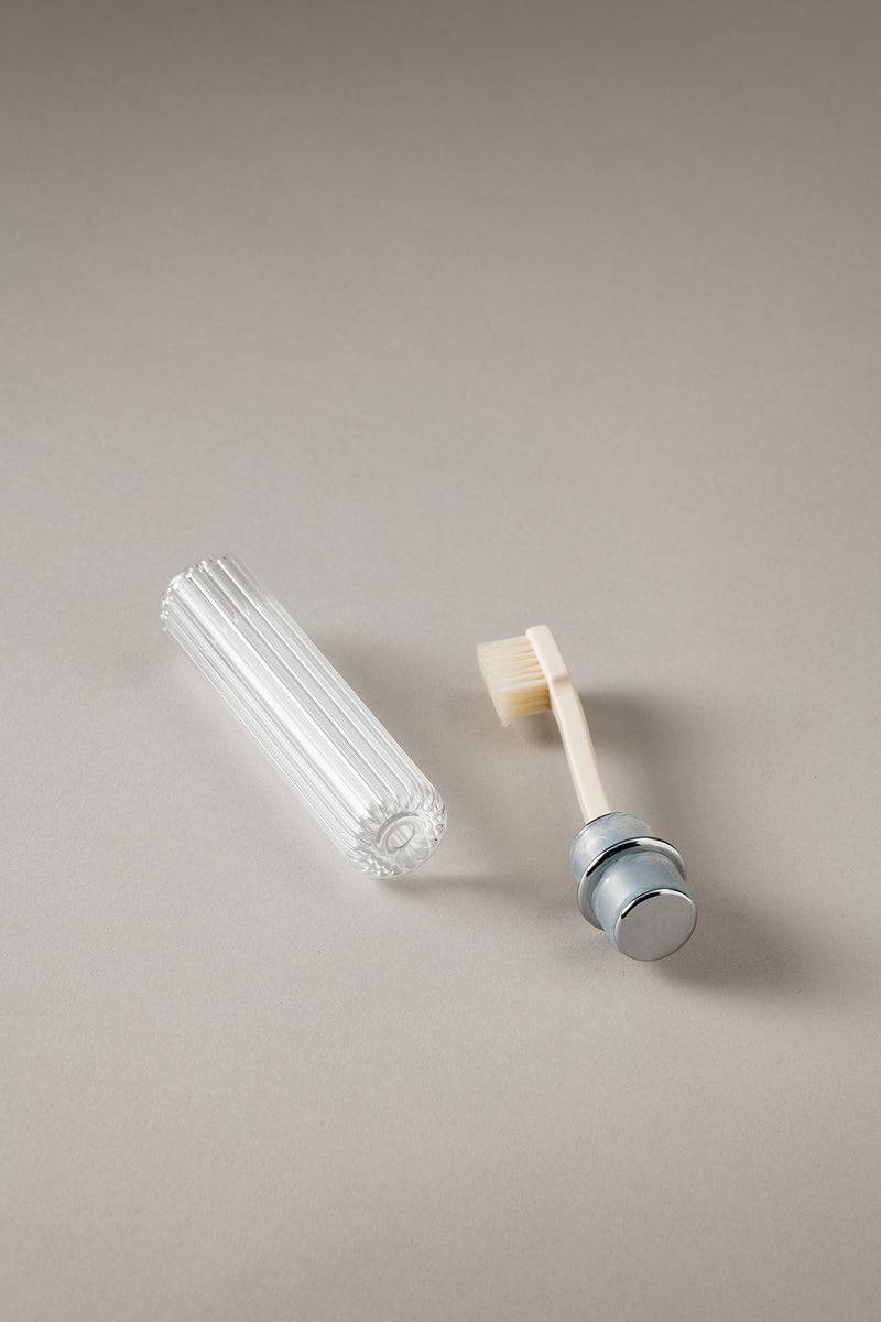 Lorenzi Milano Spazzolino Viaggio In Ottone Cromato