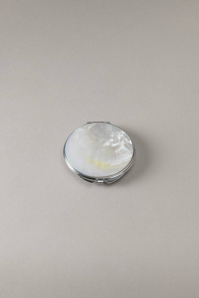 Lorenzi Milano Specchio Da Borsa Grande In Madreperla