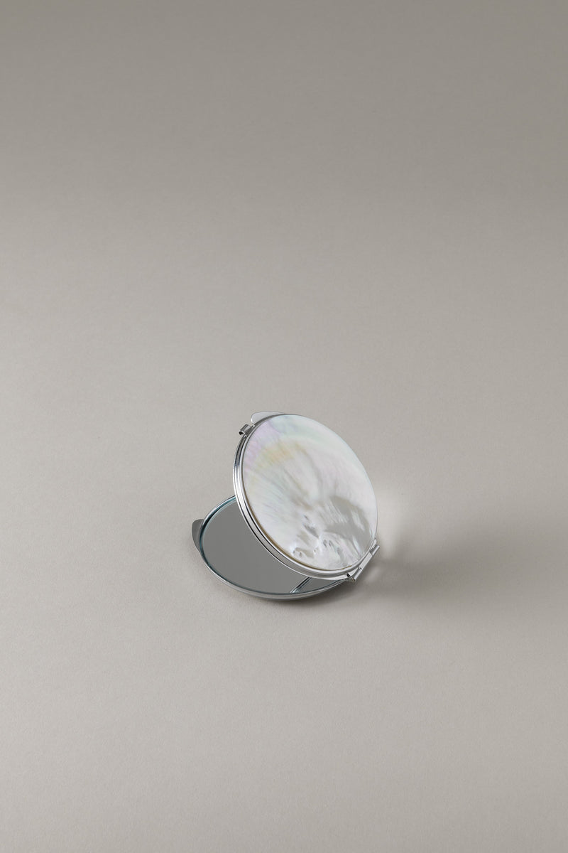 Lorenzi Milano Specchio da borsa grande in Madreperla