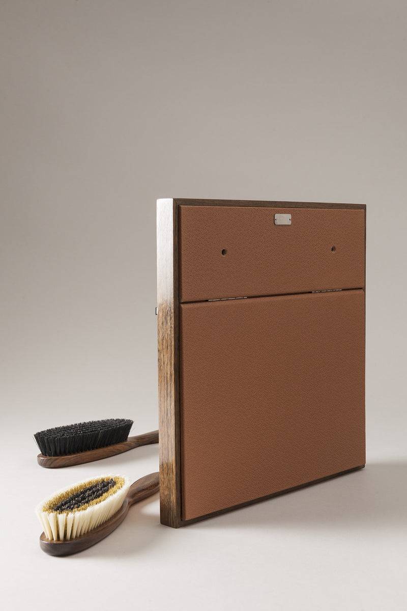 Lorenzi Milano Stand Con 4 Spazzole Abiti In Cinghiale