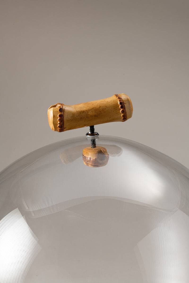 Lorenzi Milano Tagliere Formaggio Con Campana In Bambù