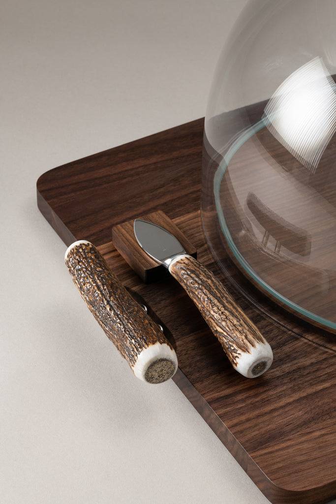 Lorenzi Milano Tagliere Formaggio Con Campana In Cervo (palco)