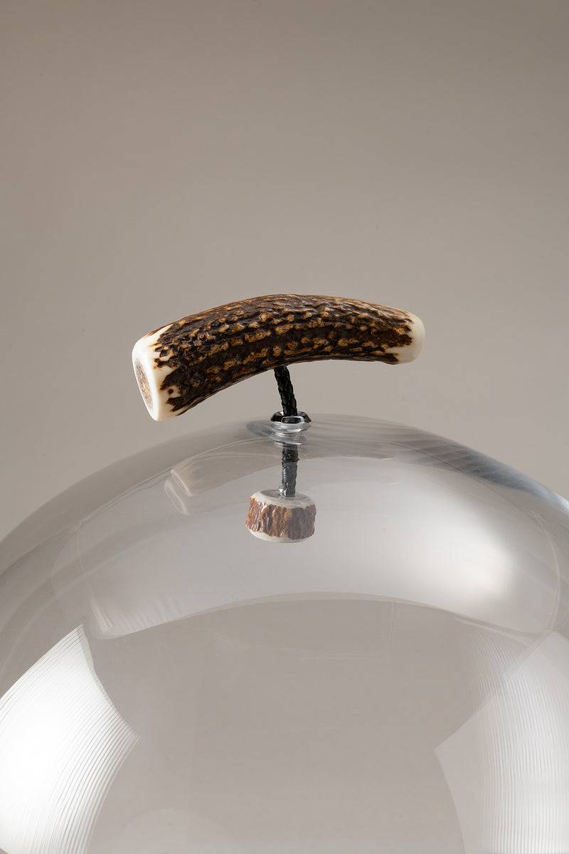 Lorenzi Milano Tagliere Formaggio Con Campana In Cervo (palco)