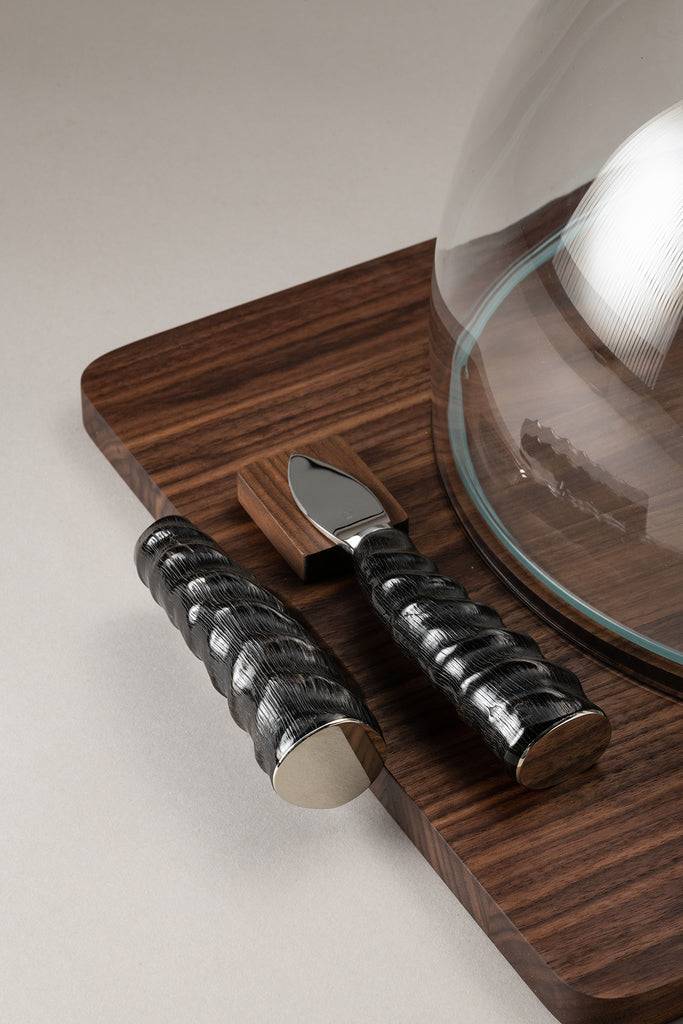 Lorenzi Milano Tagliere Formaggio Con Campana In Springbok