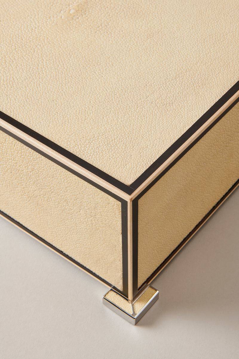 Lorenzi Milano Umidificatore Porta Sigari Medio In Galuchat