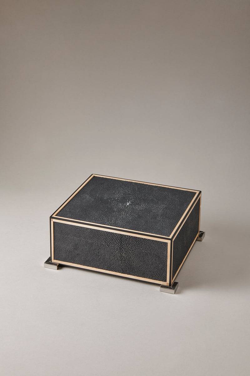 Lorenzi Milano Umidificatore Porta Sigari Piccolo In Galuchat