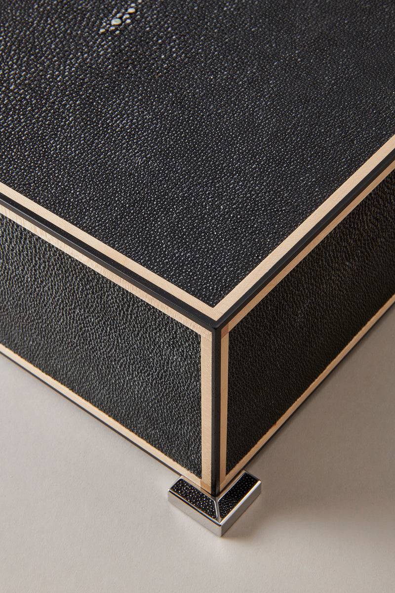 Lorenzi Milano Umidificatore Porta Sigari Piccolo In Galuchat