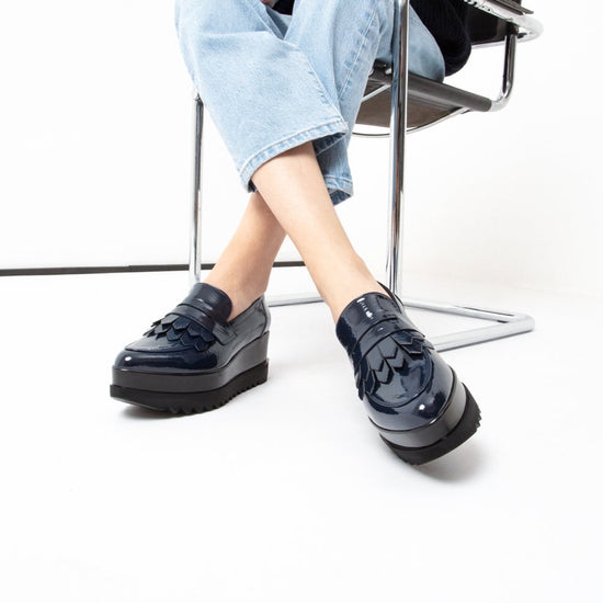 Lorenzo Mari Mocassino Clea Vernice Blu