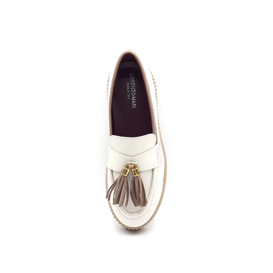 Lorenzo Mari Mocassino Sally Off White